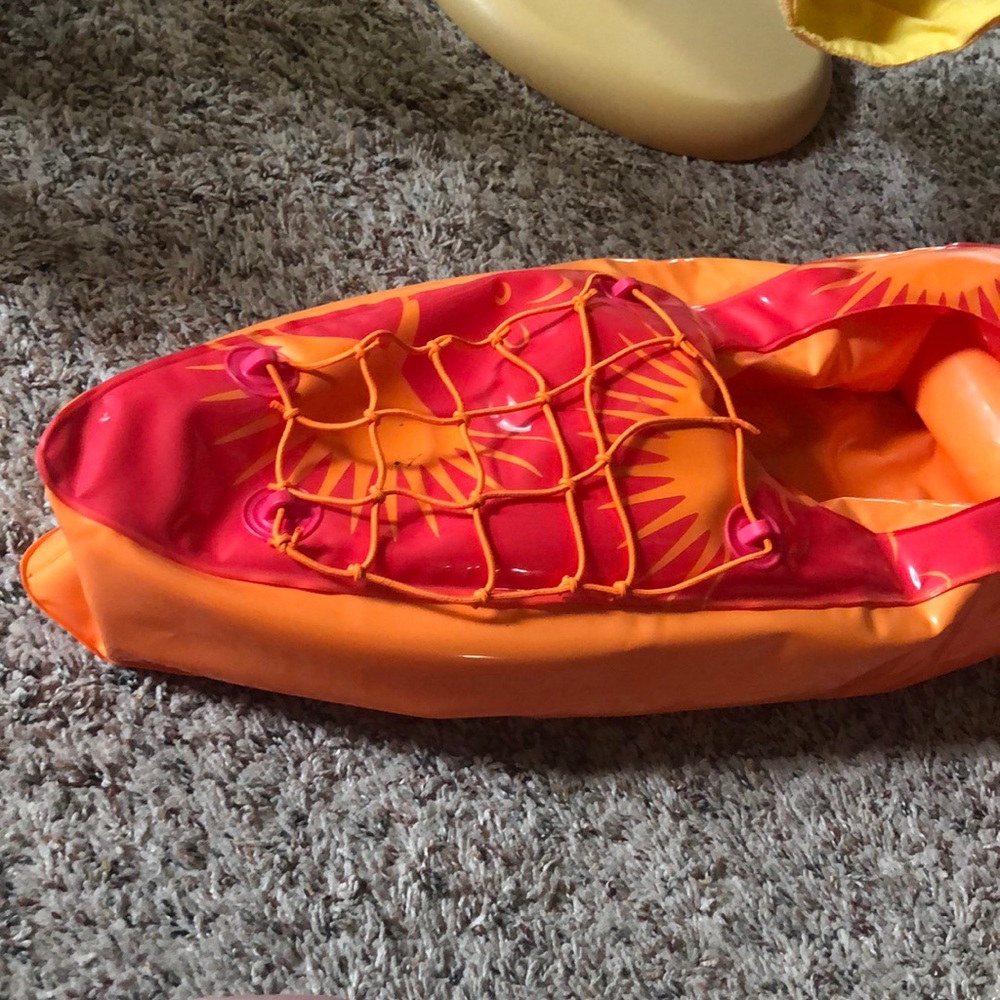 Inflatable canoe for American Girl Doll